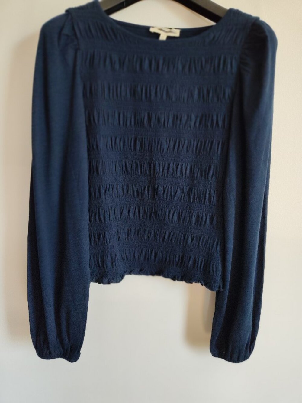 Madewell Smocked Jersey Top